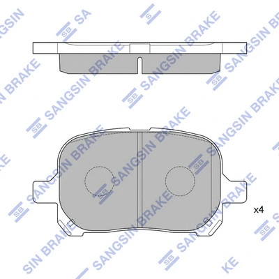 Brake Pad Set, disc brake (SP1226)