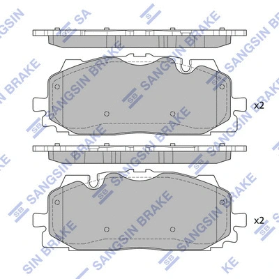 Brake Pad Set, disc brake (SP4128)