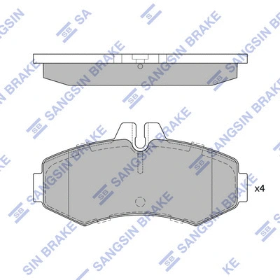 Brake Pad Set, disc brake (SP4049)