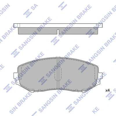 Brake Pad Set, disc brake (SP1416)