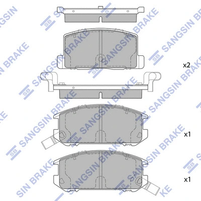 Brake Pad Set, disc brake (SP1437)