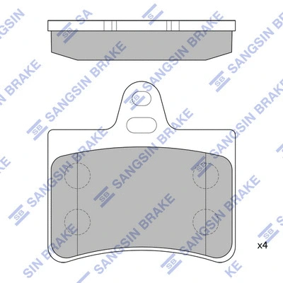 Brake Pad Set, disc brake (SP4147)