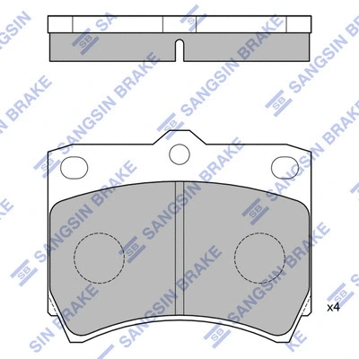 Brake Pad Set, disc brake (SP1073)