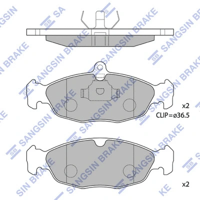 Brake Pad Set, disc brake (SP1220)