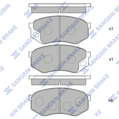 Brake Pad Set, disc brake (SP1677)