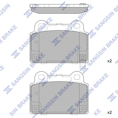 Brake Pad Set, disc brake (SP1939)