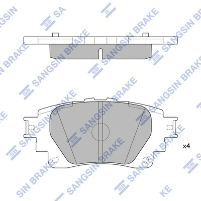 Brake Pad Set, disc brake (SP4341)