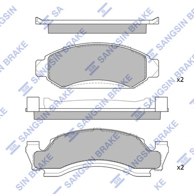 Brake Pad Set, disc brake (SP1289)