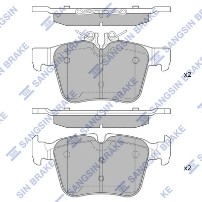 Brake Pad Set, disc brake (SP4002)