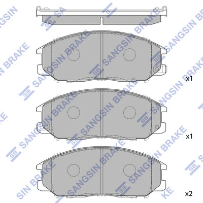 Brake Pad Set, disc brake (SP1190)