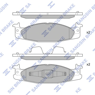 Brake Pad Set, disc brake (SP1290)