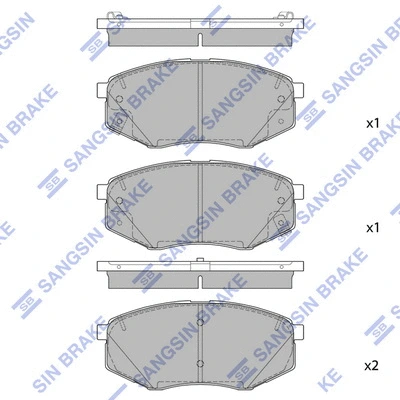 Brake Pad Set, disc brake (SP1847)