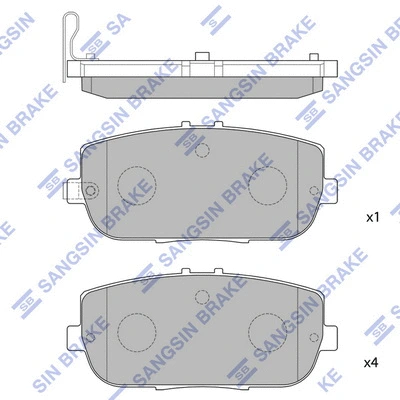 Brake Pad Set, disc brake (SP1771)
