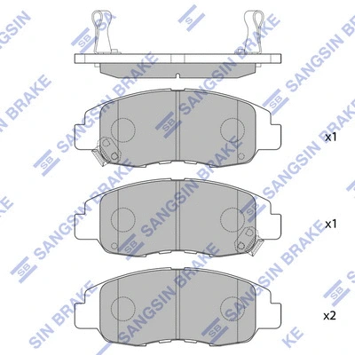 Brake Pad Set, disc brake (SP1231)
