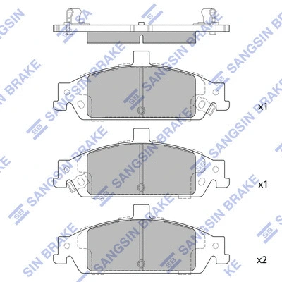 Brake Pad Set, disc brake (SP1269)