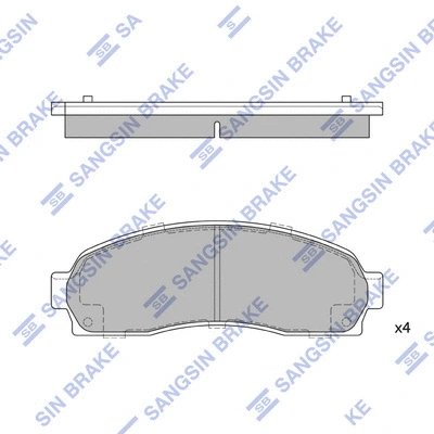 Brake Pad Set, disc brake (SP1369)
