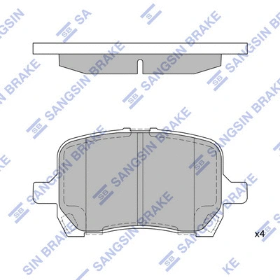 Brake Pad Set, disc brake (SP1444)