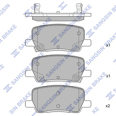 Brake Pad Set, disc brake (SP4480)