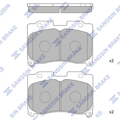 Brake Pad Set, disc brake (SP1467)