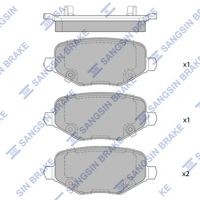 Brake Pad Set, disc brake (SP4079)