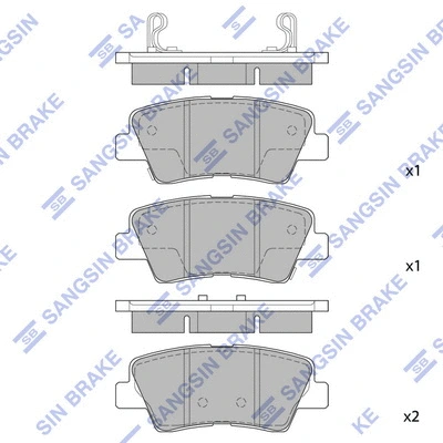 Brake Pad Set, disc brake (SP1239)