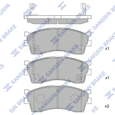 Brake Pad Set, disc brake (SP1113)