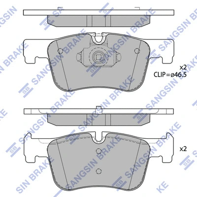 Brake Pad Set, disc brake (SP4144)