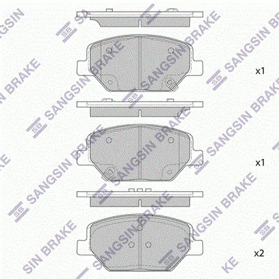 Brake Pad Set, disc brake (SP4284)