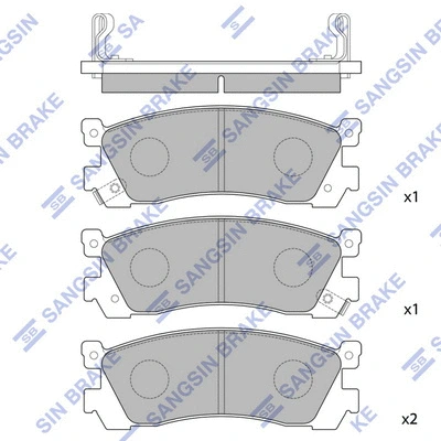 Brake Pad Set, disc brake (SP1060-R)