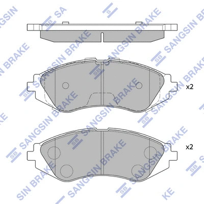 Brake Pad Set, disc brake (SP1077)
