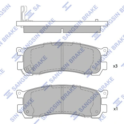 Brake Pad Set, disc brake (SP1528)