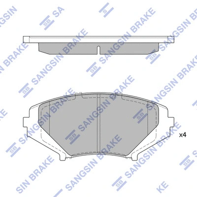 Brake Pad Set, disc brake (SP1533)
