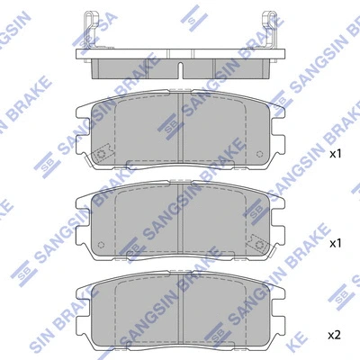 Brake Pad Set, disc brake (SP2089)