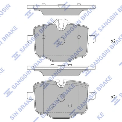 Brake Pad Set, disc brake (SP2508)