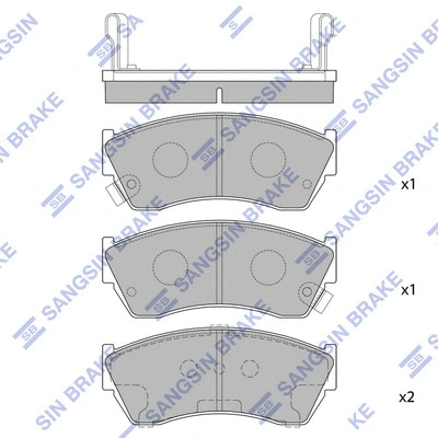 Brake Pad Set, disc brake (SP2009)
