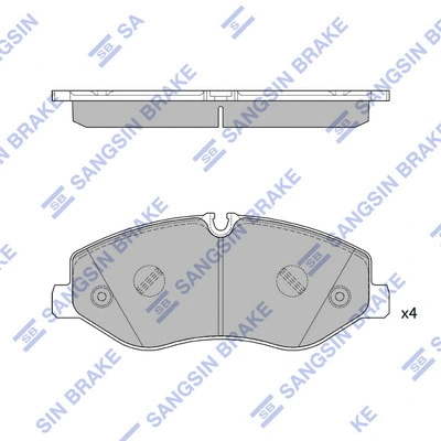 Brake Pad Set, disc brake (SP2579)