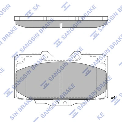 Brake Pad Set, disc brake (SP1486)