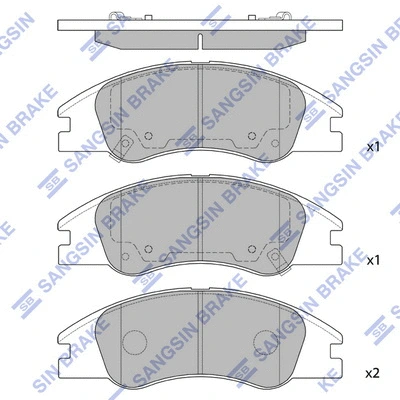 Brake Pad Set, disc brake (SP1167)