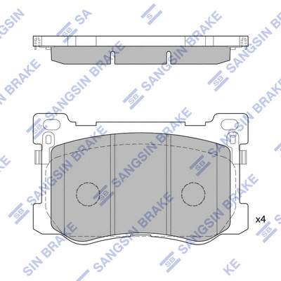 Brake Pad Set, disc brake (SP1547)
