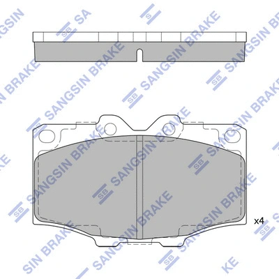 Brake Pad Set, disc brake (SP1378)