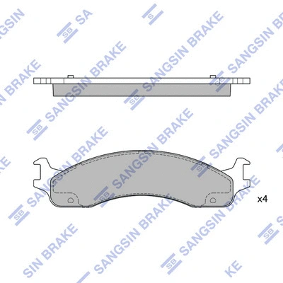 Brake Pad Set, disc brake (SP1291)