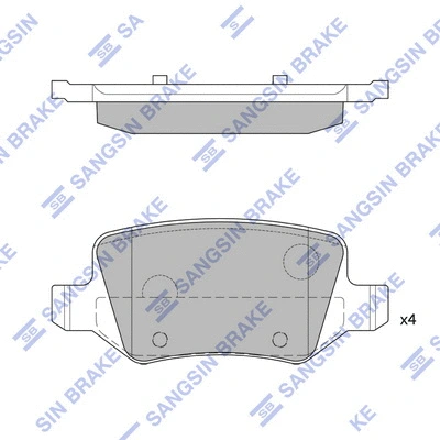 Brake Pad Set, disc brake (SP1748)