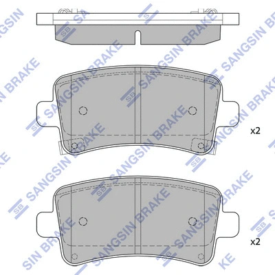 Brake Pad Set, disc brake (SP2135)