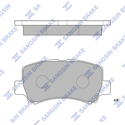 Brake Pad Set, disc brake (SP2021)