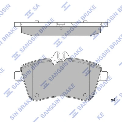 Brake Pad Set, disc brake (SP1989)