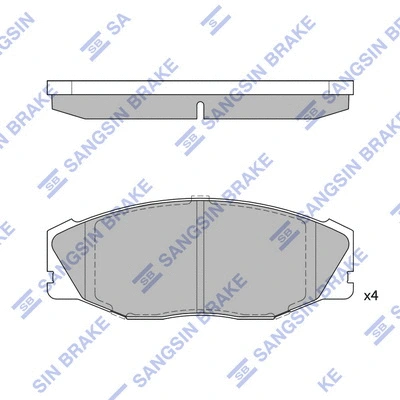 Brake Pad Set, disc brake (SP1421)