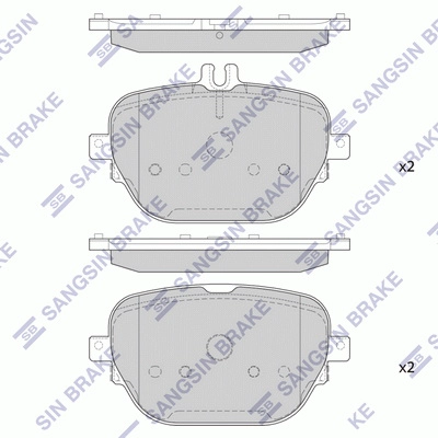 Brake Pad Set, disc brake (SP4343)