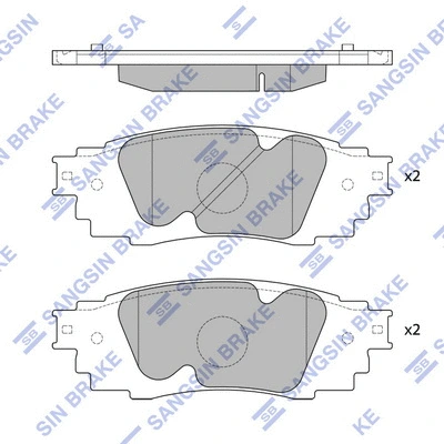 Brake Pad Set, disc brake (SP4091)