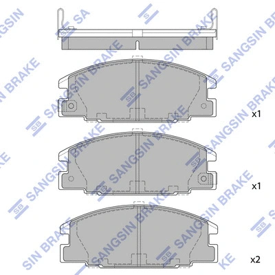 Brake Pad Set, disc brake (SP2010)