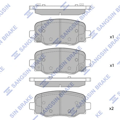 Brake Pad Set, disc brake (SP1917)